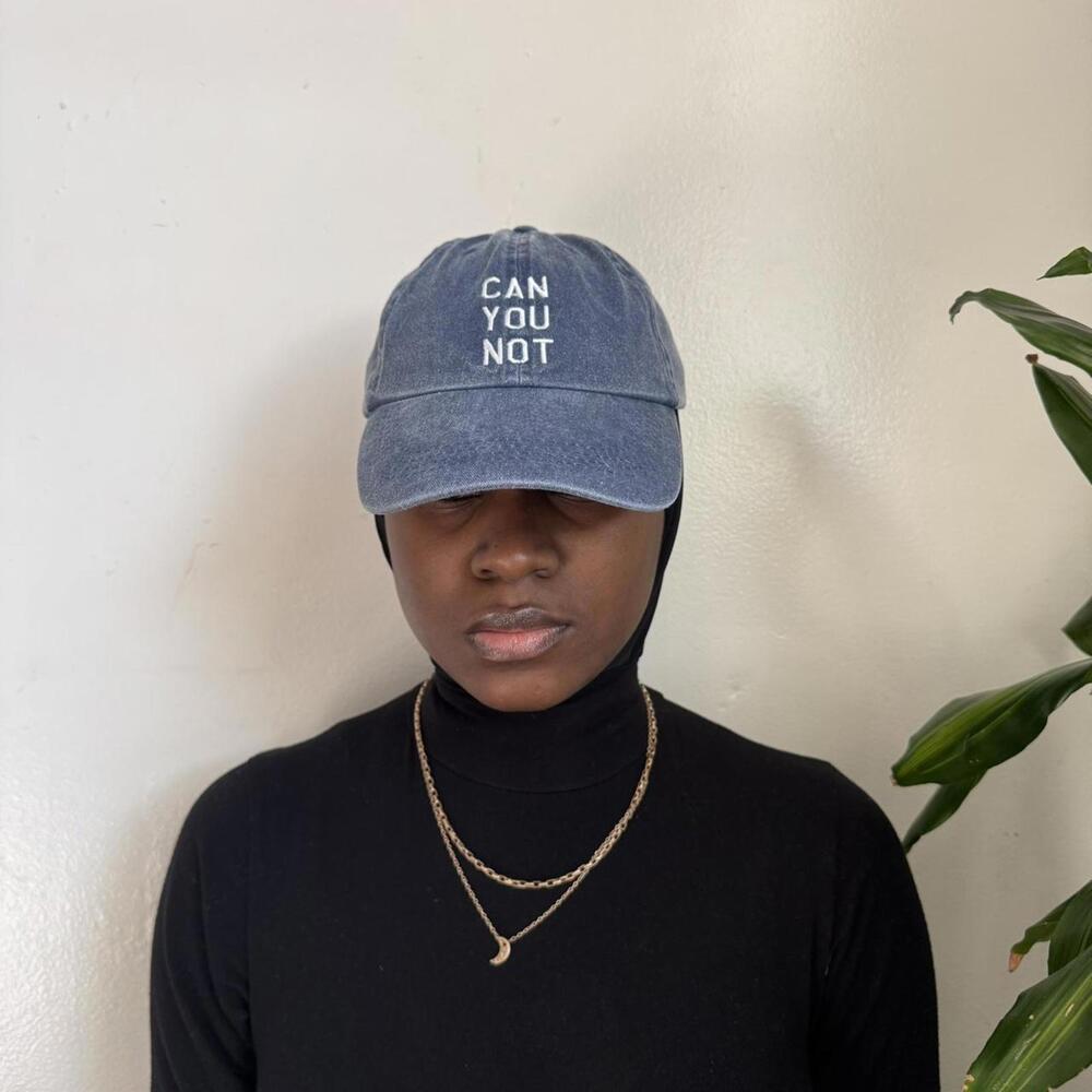 Can You Not Acid Wash Blue Dad Hat Y2K / Streetwear Aesthetic